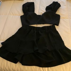 Skirt and crop top set